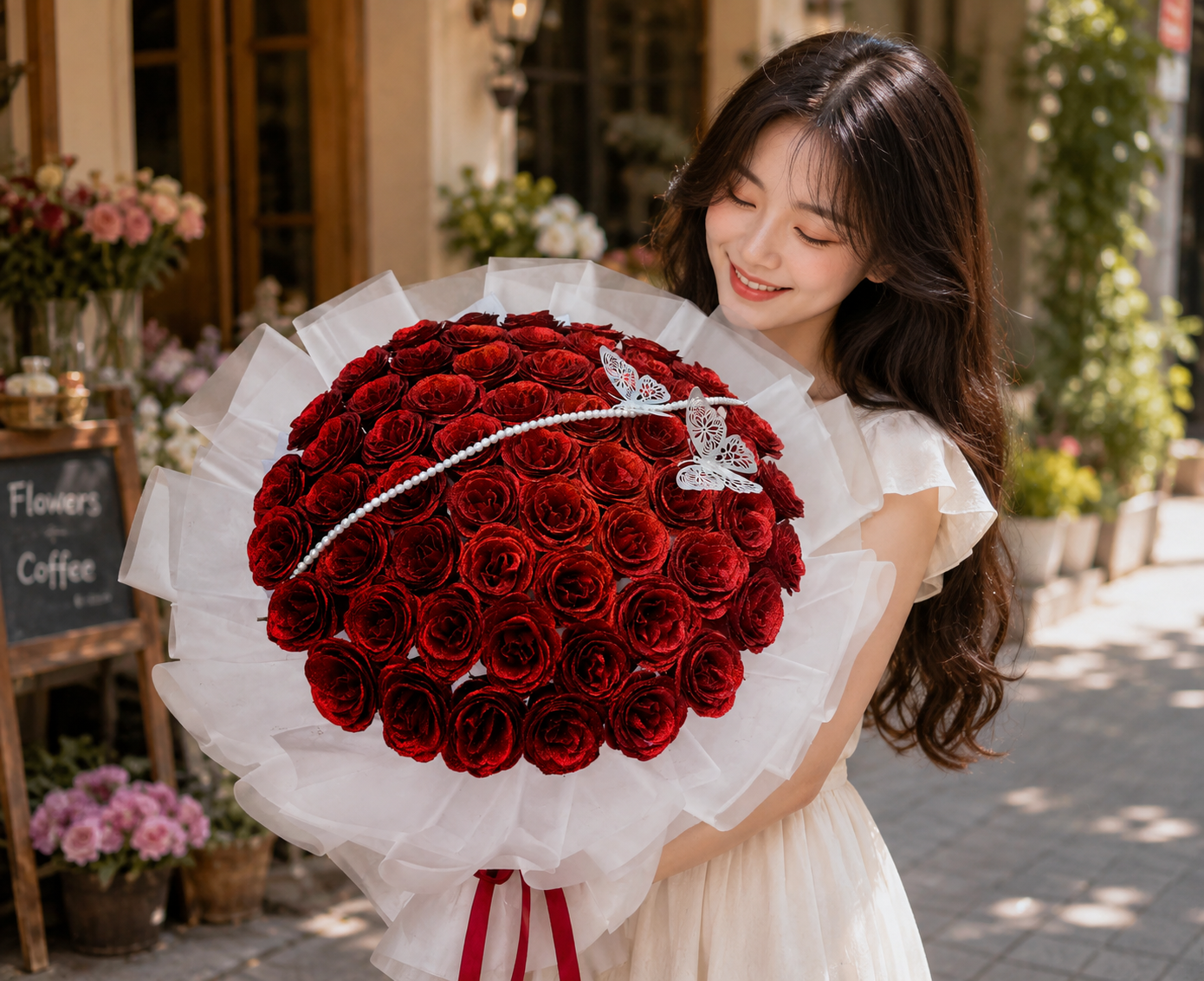 Bó Hoa Sáp Hồng Đỏ Cao Cấp – Quà Tặng Sang Trọng Và Lưu Giữ Kỷ Niệm