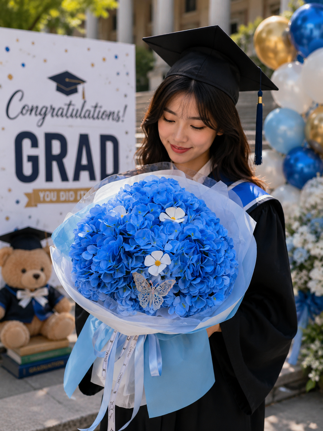 Bó Hoa Sáp Cẩm Tú Cầu Xanh Cao Cấp – Quà Tặng Sinh Nhật, Tốt Nghiệp | Thanh Hà Flowers