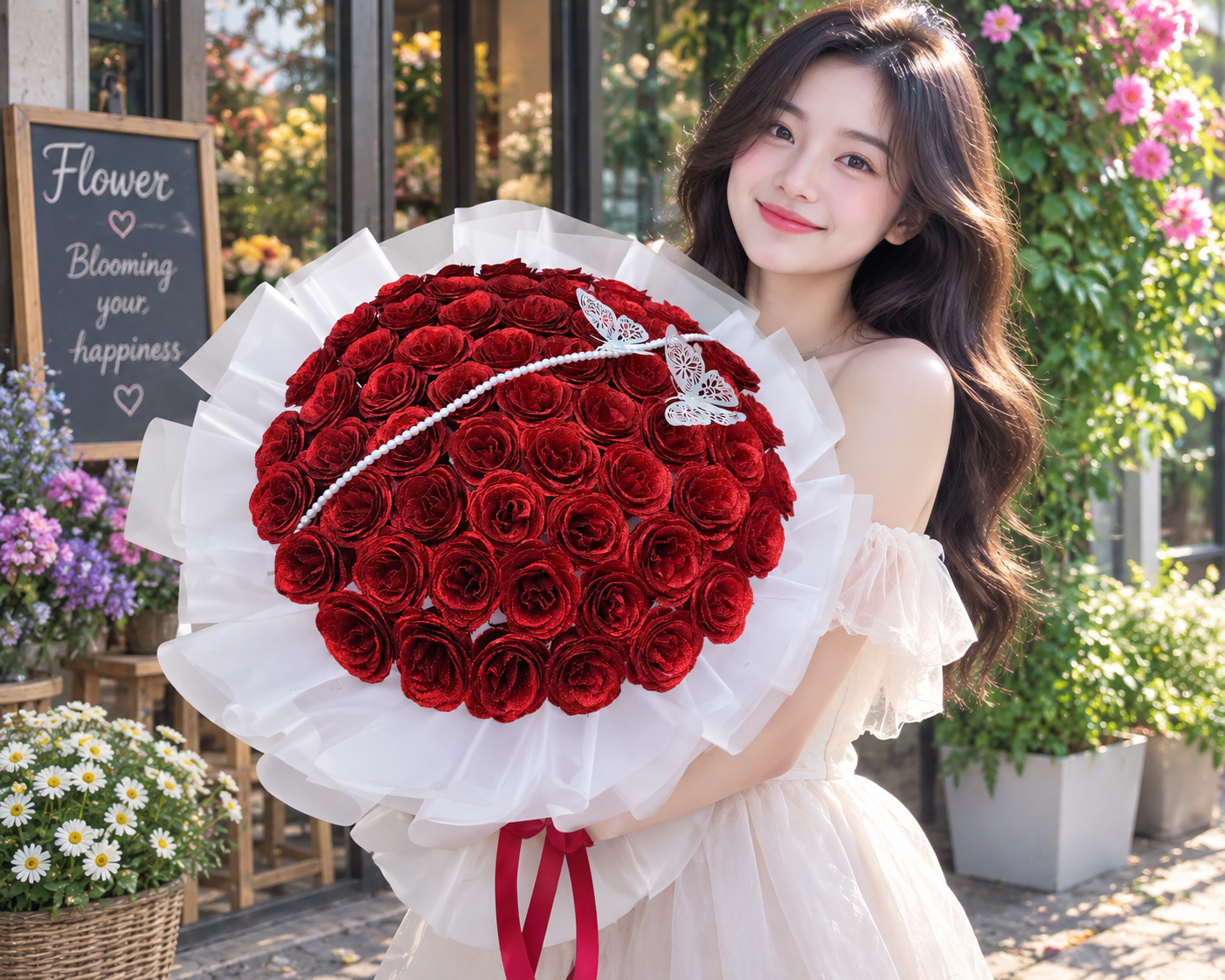 Bó Hoa Sáp Hồng Đỏ Cao Cấp – Quà Tặng Sang Trọng Và Lưu Giữ Kỷ Niệm