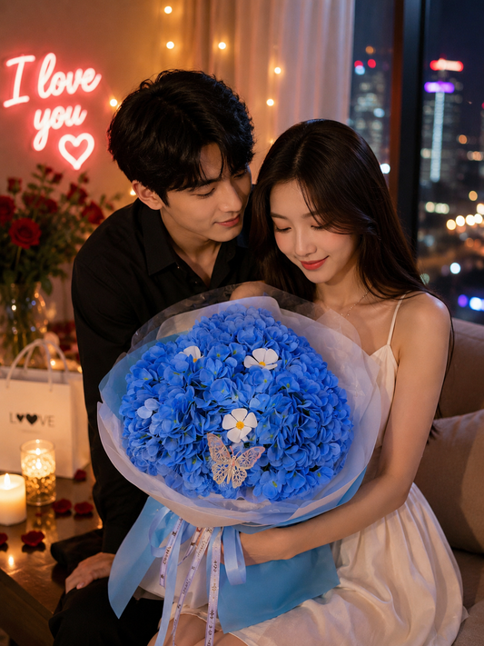 Bó Hoa Sáp Cẩm Tú Cầu Xanh Cao Cấp – Quà Tặng Sinh Nhật, Tốt Nghiệp | Thanh Hà Flowers